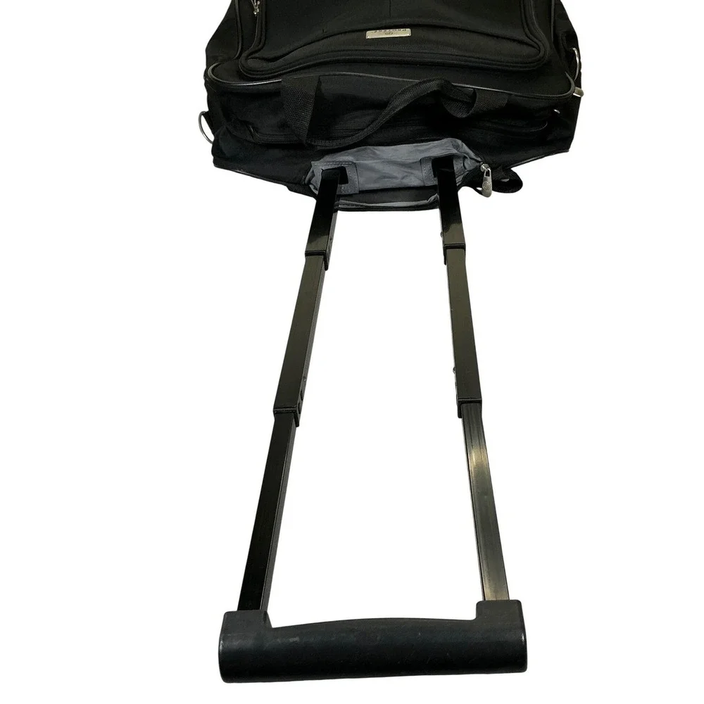 Protege Rolling Travel‎ Carry On Laptop Bag Black Wheeled Luggage Telescopic